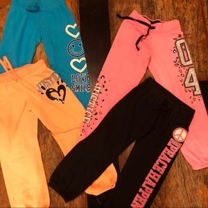Lot of Girls Size 8 Justice Sweatpants
